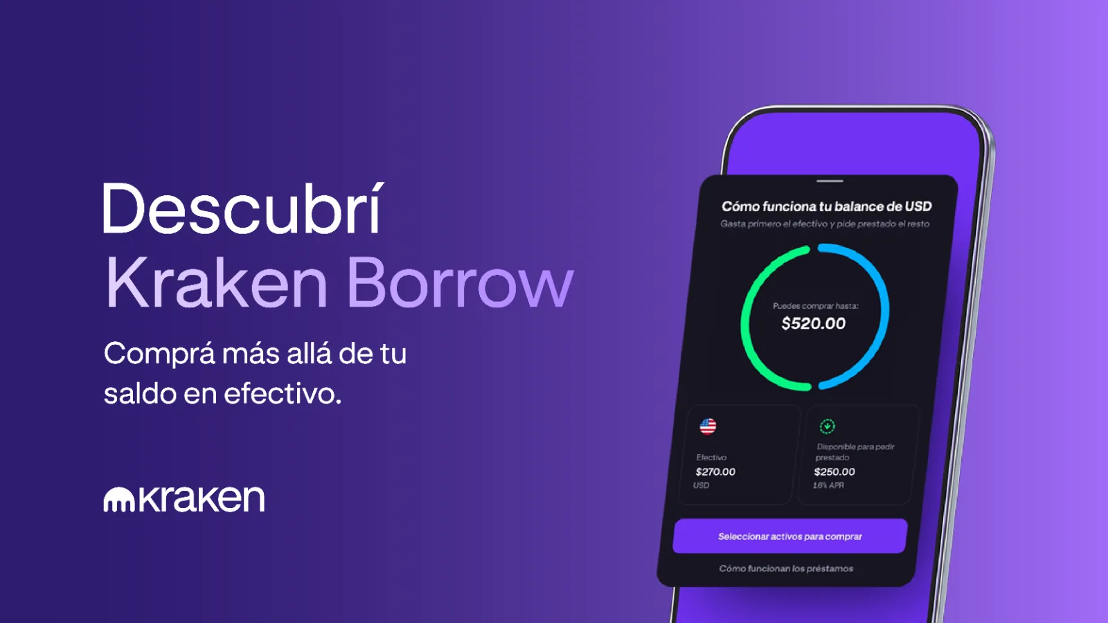 Kraken lanza Borrow: podés comprar más cripto usando tu portafolio como respaldo sin vender nada